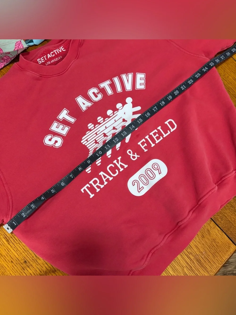 Set Active Crewneck Sweatshirt Track & Field, Red, medium - Picture 7 of 8